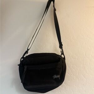 Stussy Black Messenger Bag